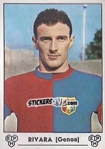 Sticker Franco Rivara - Calciatori 1964-1965 n. 104 - Panini