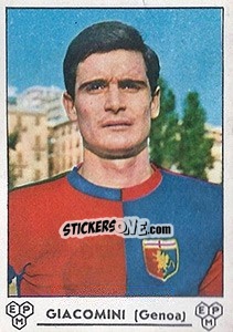 Sticker Massimo Giacomini - Calciatori 1964-1965 n. 105 - Panini