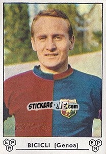 Figurina Mauro Bicicli - Calciatori 1964-1965 - Panini