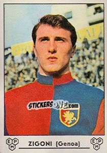 Sticker Gianfranco Zigoni - Calciatori 1964-1965 - Panini