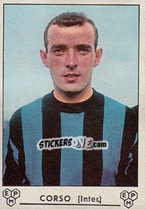 Sticker Mario Corso - Calciatori 1964-1965 - Panini