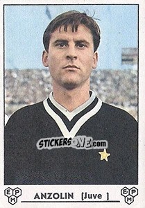 Sticker Roberto Anzolin - Calciatori 1964-1965 - Panini