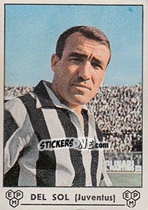Sticker Luis Del Sol - Calciatori 1964-1965 n. 137 - Panini