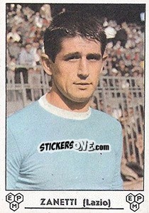 Sticker Diego Zanetti - Calciatori 1964-1965 n. 163 - Panini
