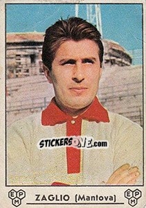 Sticker Franco Zaglio - Calciatori 1964-1965 - Panini