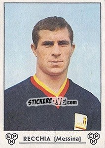 Sticker Alberto Recchia - Calciatori 1964-1965 - Panini