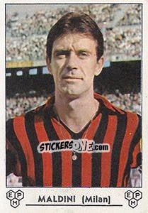 Sticker Cesare Maldini - Calciatori 1964-1965 n. 215 - Panini