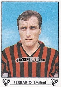 Sticker Paolo Ferrario - Calciatori 1964-1965 n. 222 - Panini