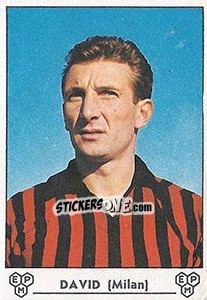 Sticker Mario David - Calciatori 1964-1965 n. 224 - Panini