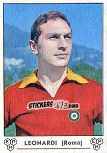 Sticker Lamberto Leonardi - Calciatori 1964-1965 - Panini