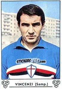 Figurina Guido Vincenzi - Calciatori 1964-1965 - Panini