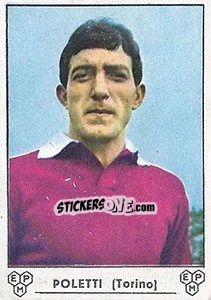 Sticker Fabrizio Poletti - Calciatori 1964-1965 - Panini