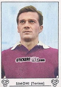 Sticker Luigi Simoni - Calciatori 1964-1965 n. 267 - Panini