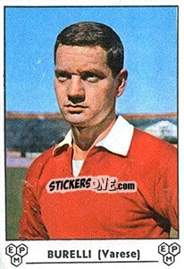 Sticker Guglielmo Burelli - Calciatori 1964-1965 - Panini