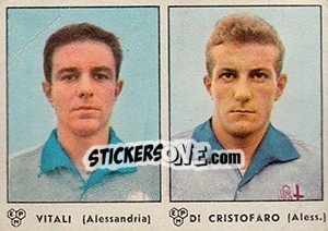 Sticker Vitali / Di Cristoforo - Calciatori 1964-1965 n. 291 - Panini