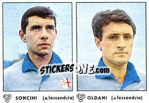 Sticker Soncini / Oldani - Calciatori 1964-1965 n. 293 - Panini