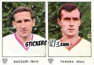 Sticker Baccari / Panara - Calciatori 1964-1965 - Panini