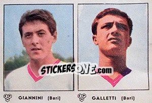 Sticker Giannini / Galletti - Calciatori 1964-1965 n. 298 - Panini