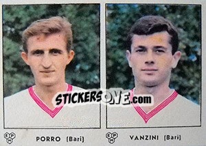 Sticker Porro / Vanzini - Calciatori 1964-1965 - Panini