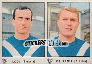 Sticker Lodi / De Paoli - Calciatori 1964-1965 - Panini