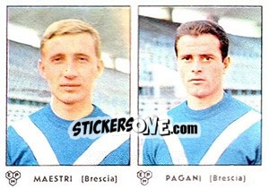 Sticker Maestri / Pagani - Calciatori 1964-1965 n. 304 - Panini