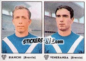 Sticker Bianchi / Veneranda - Calciatori 1964-1965 n. 305 - Panini