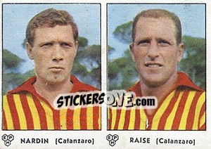 Sticker Nardin / Raise - Calciatori 1964-1965 - Panini