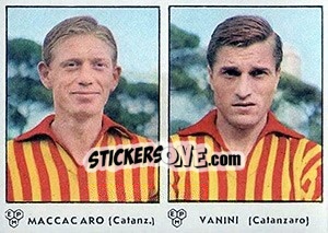 Cromo Maccaro / Vanini - Calciatori 1964-1965 - Panini