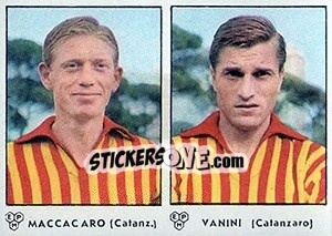 Sticker Maccaro / Vanini - Calciatori 1964-1965 n. 309 - Panini