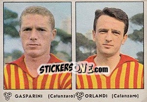Sticker Gasparini / Orlandi - Calciatori 1964-1965 - Panini