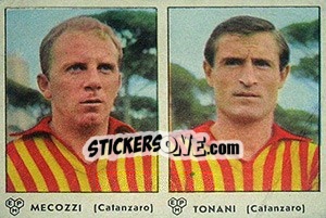 Sticker Mecozzi / Tonani - Calciatori 1964-1965 n. 312 - Panini