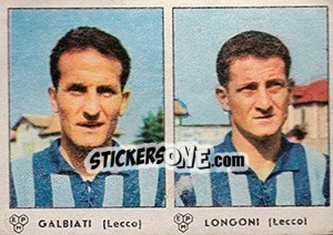 Sticker Galbiati / Longoni - Calciatori 1964-1965 n. 315 - Panini