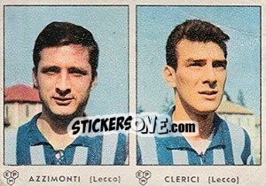 Sticker Azzimonti / Clerici - Calciatori 1964-1965 - Panini