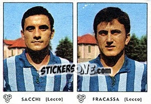 Sticker Sacchi / Fracassa - Calciatori 1964-1965 n. 317 - Panini