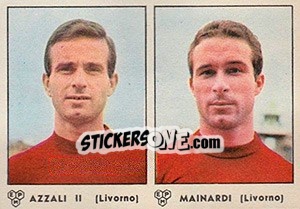 Sticker Azzali II / Mainardi - Calciatori 1964-1965 n. 321 - Panini