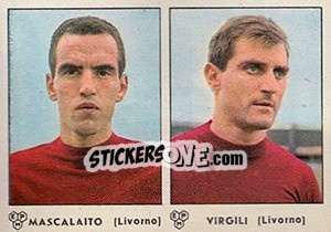 Sticker Mascalaito / Virgili - Calciatori 1964-1965 n. 323 - Panini