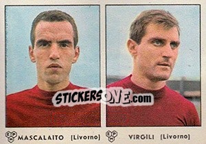 Cromo Mascalaito / Virgili - Calciatori 1964-1965 - Panini