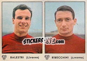 Sticker Balestri / Ribeccini - Calciatori 1964-1965 - Panini