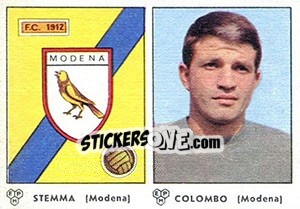 Sticker Stemma / Colombo - Calciatori 1964-1965 n. 325 - Panini
