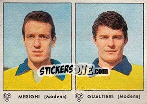 Sticker Merighi / Qualtieri - Calciatori 1964-1965 - Panini