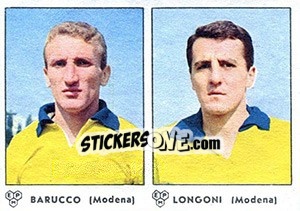 Sticker Barucco / Longoni - Calciatori 1964-1965 - Panini