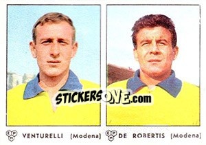 Cromo Venturelli / De Robertis - Calciatori 1964-1965 - Panini