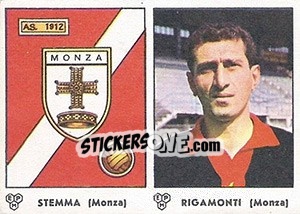 Sticker Stemma / Rigamonti - Calciatori 1964-1965 - Panini