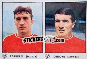 Sticker Ferrero / Ghioni - Calciatori 1964-1965 - Panini