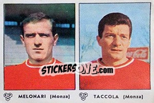 Figurina Melonari / Taccola - Calciatori 1964-1965 - Panini