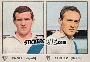 Sticker Emoli / Fanello - Calciatori 1964-1965 n. 340 - Panini