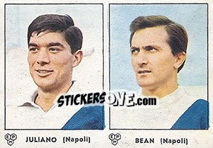 Sticker Juliano / Bean - Calciatori 1964-1965 n. 341 - Panini