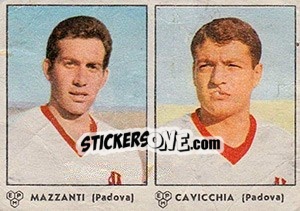 Sticker Mazzanto / Cavicchia - Calciatori 1964-1965 n. 344 - Panini