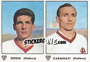Sticker Sereni / Carminati - Calciatori 1964-1965 n. 345 - Panini