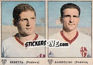 Sticker Beretta / Barbolini - Calciatori 1964-1965 n. 346 - Panini